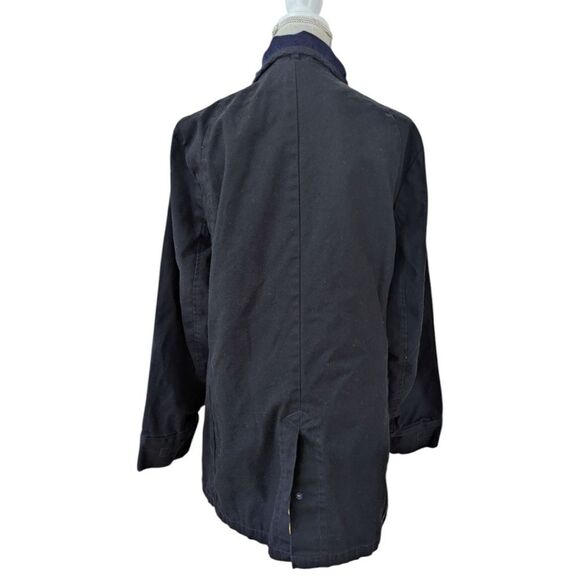 G-Star Raw Denim Fleet Garber Trench Black Canvas Field Coat Jacket Men's XL - Picture 2 of 13